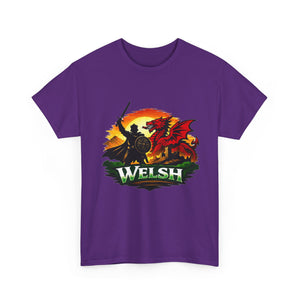 Welsh Dragon Shield T-Shirt — Celtic Warrior Wales Pride Tee