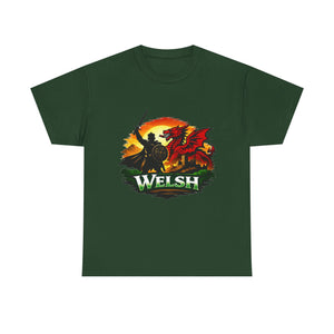 Welsh Dragon Shield T-Shirt — Celtic Warrior Wales Pride Tee