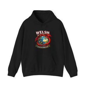Welsh Pride Hoodie — 'Welsh No Matter Where I Go' Globe Design