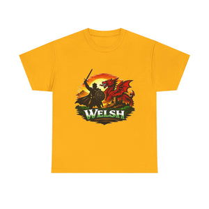 Welsh Dragon Shield T-Shirt — Celtic Warrior Wales Pride Tee