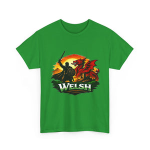 Welsh Dragon Shield T-Shirt — Celtic Warrior Wales Pride Tee