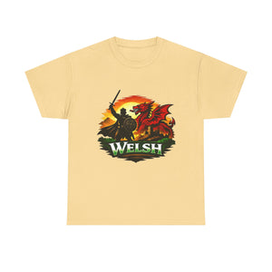 Welsh Dragon Shield T-Shirt — Celtic Warrior Wales Pride Tee