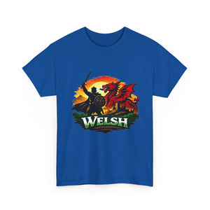 Welsh Dragon Shield T-Shirt — Celtic Warrior Wales Pride Tee