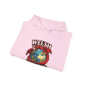 Welsh Pride Hoodie — 'Welsh No Matter Where I Go' Globe Design