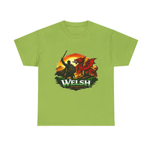 Welsh Dragon Shield T-Shirt — Celtic Warrior Wales Pride Tee