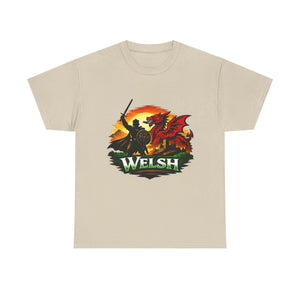 Welsh Dragon Shield T-Shirt — Celtic Warrior Wales Pride Tee