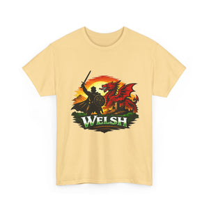 Welsh Dragon Shield T-Shirt — Celtic Warrior Wales Pride Tee