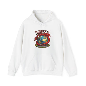 Welsh Pride Hoodie — 'Welsh No Matter Where I Go' Globe Design