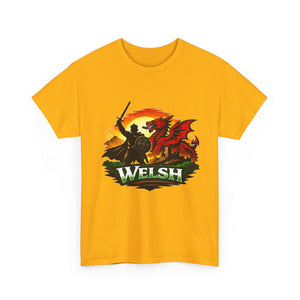 Welsh Dragon Shield T-Shirt — Celtic Warrior Wales Pride Tee
