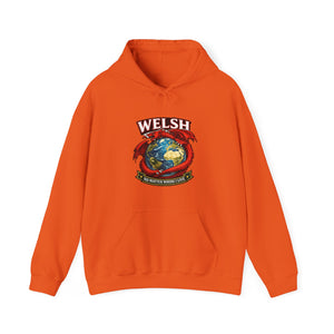 Welsh Pride Hoodie — 'Welsh No Matter Where I Go' Globe Design