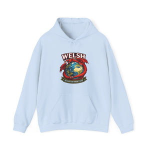 Welsh Pride Hoodie — 'Welsh No Matter Where I Go' Globe Design