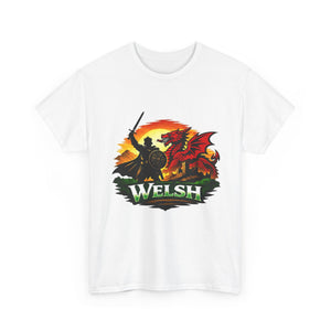 Welsh Dragon Shield T-Shirt — Celtic Warrior Wales Pride Tee