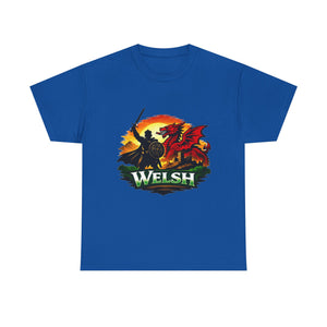 Welsh Dragon Shield T-Shirt — Celtic Warrior Wales Pride Tee