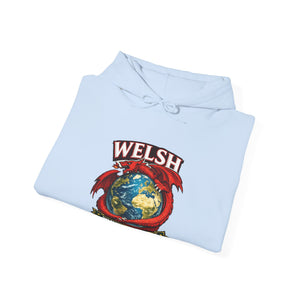 Welsh Pride Hoodie — 'Welsh No Matter Where I Go' Globe Design