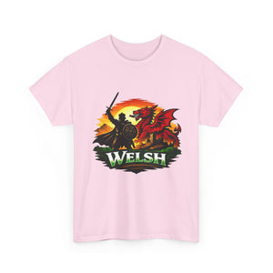 Welsh Dragon Shield T-Shirt — Celtic Warrior Wales Pride Tee