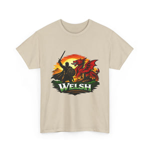 Welsh Dragon Shield T-Shirt — Celtic Warrior Wales Pride Tee
