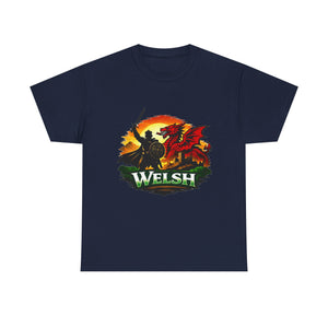 Welsh Dragon Shield T-Shirt — Celtic Warrior Wales Pride Tee