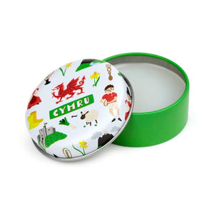 Welsh Dragon Cymru Lip Balm in a Tin