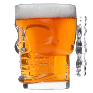 Glass Skull Shaped Tankard