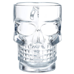 Glass Skull Shaped Tankard