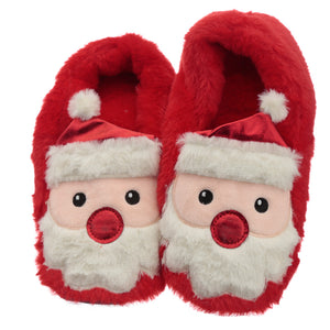 Santa Microwavable Heat Wheat Pack Slippers