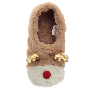 Reindeer Microwavable Heat Wheat Pack Slippers