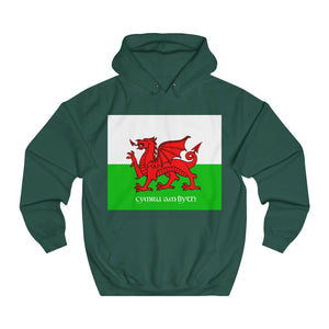 Welsh Flag Cymru am Byth Unisex Hoodie