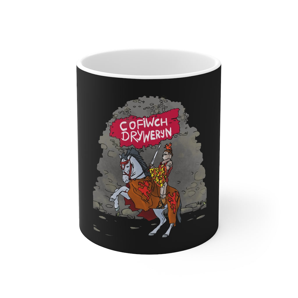 Cofiwch Dryweryn Knight Mug 11oz Black