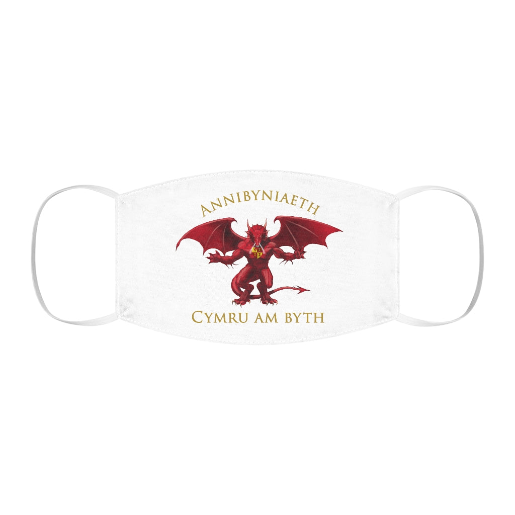 Annibyniaeth Cymru Am Byth Face Cover Snug-Fit White