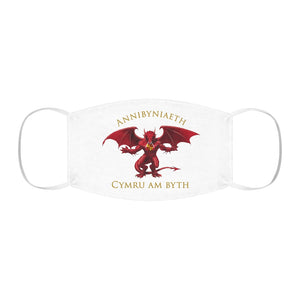 Annibyniaeth Cymru Am Byth Face Cover Snug-Fit White