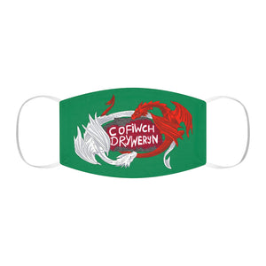 Cofiwch Dryweryn Dragon Face Cover Snug-Fit Green