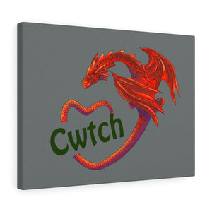 Cwtch Red Dragon Stretched Canvas