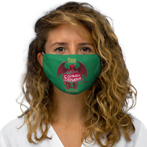 Yes Cymru Cofiwch Dryweryn Face Cover Snug-Fit Green