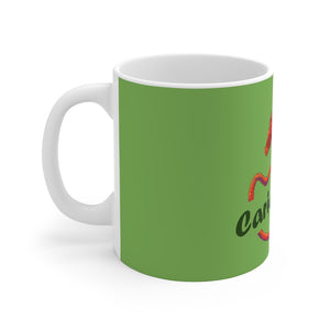 Cariad Love Red Dragon Mug 11oz Green