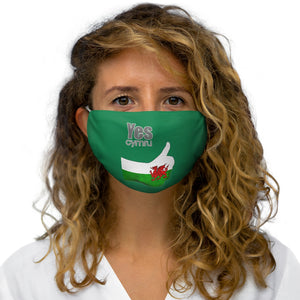 Yes Cymru Face Cover Snug-Fit Green