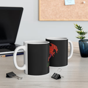 Cariad Love Red Dragon Mug 11oz Black