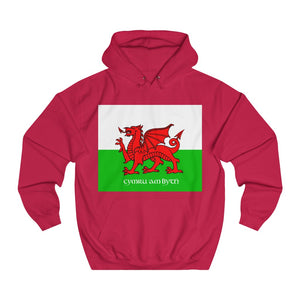 Welsh Flag Cymru am Byth Unisex Hoodie