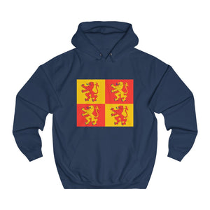 Owain Glyndwr Flag Sq Unisex Welsh Hoodie Cymraeg