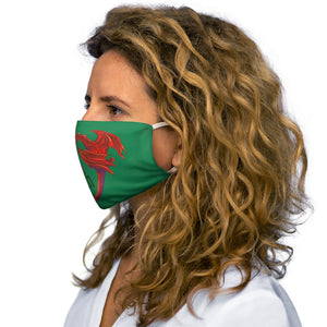 Cwtch Red Dragon Face Cover Snug-Fit Green