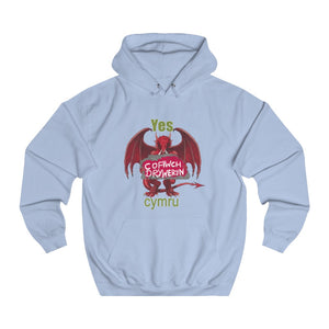 Yes Cymru Cofiwch Dryweryn Unisex Cymraeg Hoodies