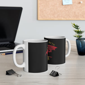 Welsh Dragon Cymru am Byth Traveller Mug 11oz Black