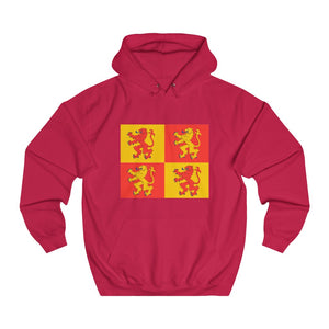 Owain Glyndwr Flag Sq Unisex Welsh Hoodie Cymraeg