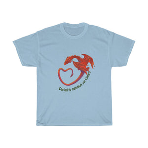 Cariad fy nghalon yw Cymru Unisex T-shirt