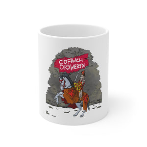 Cofiwch Dryweryn Knight Mug 11oz White