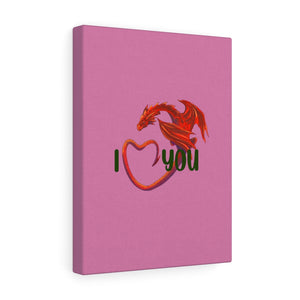 Welsh Dragon I Love You Stretched Canvas