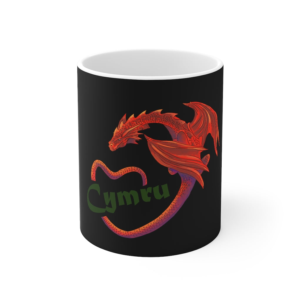 Cymru Love Red Dragon Mug