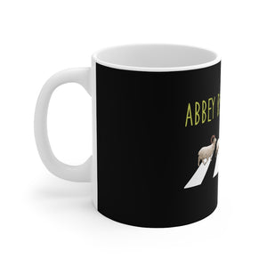 Abbey Road Llandudno Goats Mug 11oz Black