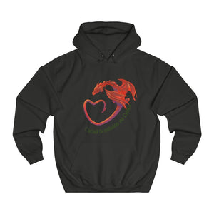 Cariad fy nghalon yw Cymru Unisex Hoodie