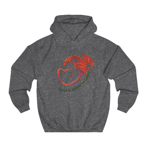 Cariad fy nghalon yw Cymru Unisex Hoodie