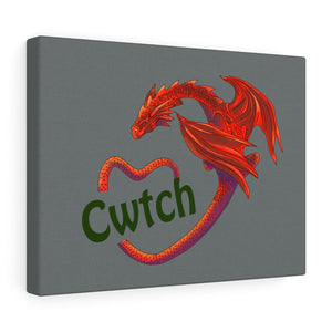Cwtch Red Dragon Stretched Canvas